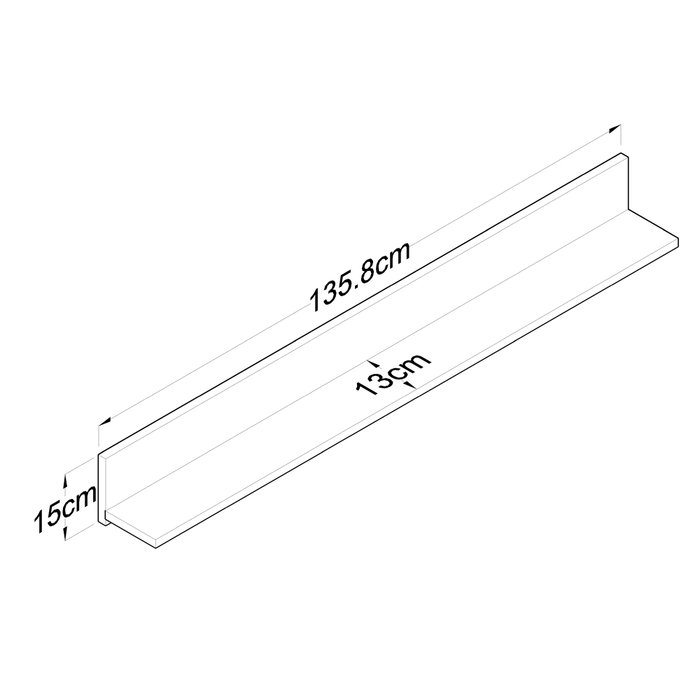 Hanah Home E5 - 226 Estantería de Pared Escandinava Nogal Hanah Home E5 - 226 Estantería de Pared Escandinava Nogal